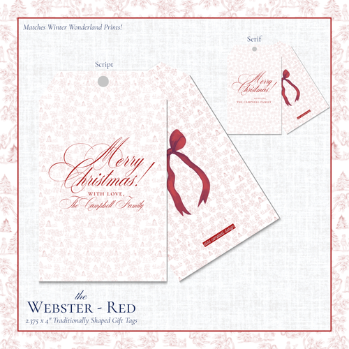 Load image 1 in gallery view. Webster Gift Tags