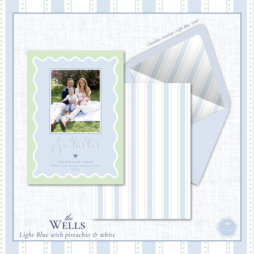 Load image 1 in gallery view. Wells Holiday Card  | Vertical