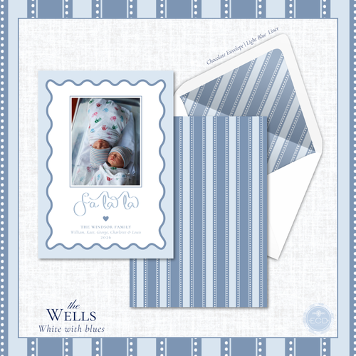 Load image 1 in gallery view. Wells Holiday Card  | Vertical