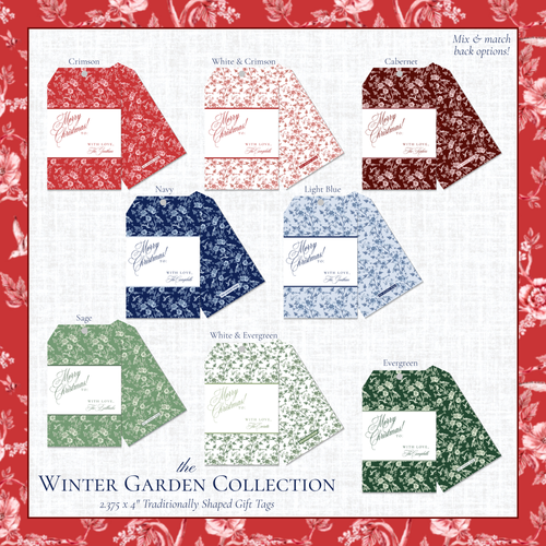 Load image 1 in gallery view. Winter Garden Gift Tags