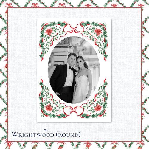 Load image 1 in gallery view. Wrightwood Holiday Card | Vertical | Round