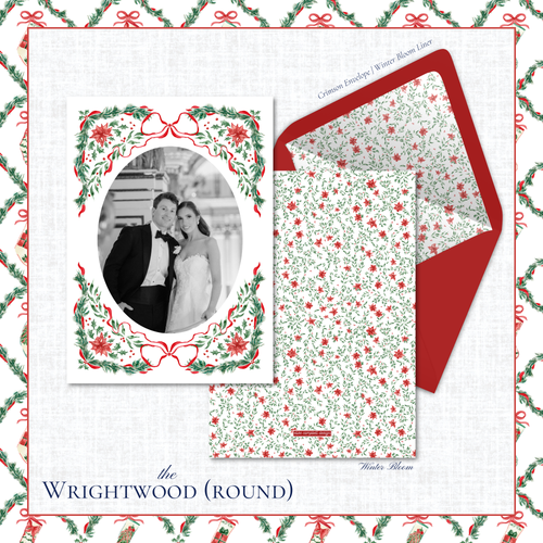 Load image 1 in gallery view. Wrightwood Holiday Card | Vertical | Round
