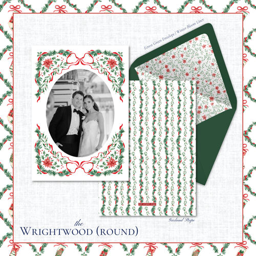 Load image 1 in gallery view. Wrightwood Holiday Card | Vertical | Round