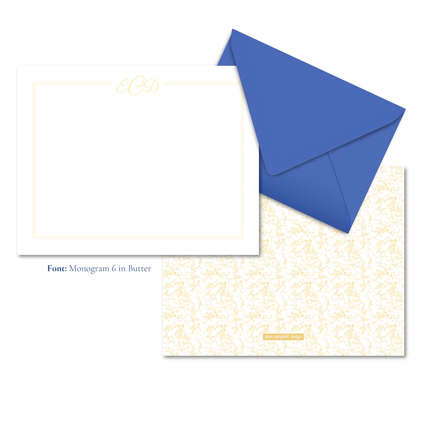 Butter Yellow Priano Notecards