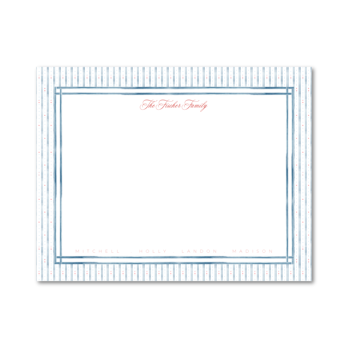 Harbor Stripe | Large Desk Notepad (8.5x11)
