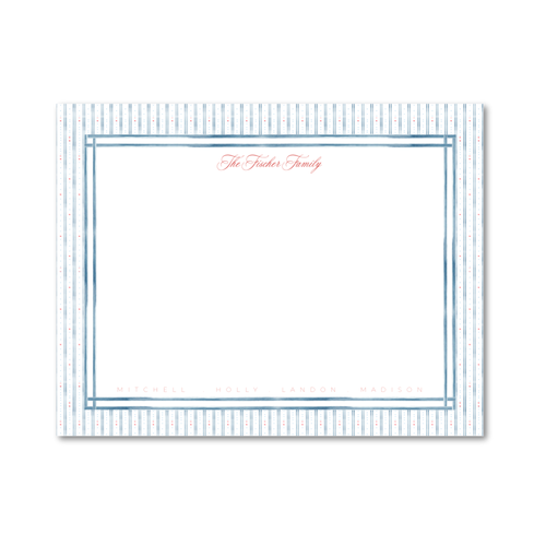 Load image 1 in gallery view. Harbor Stripe | Large Desk Notepad (8.5x11)